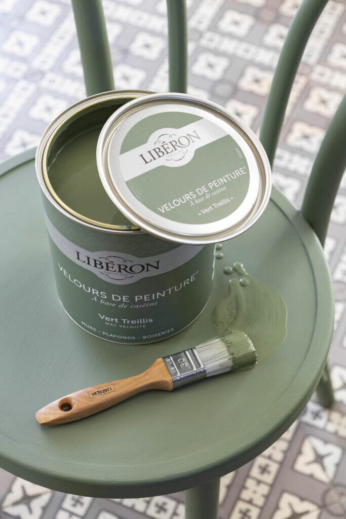 VELOURS DE PEINTURE Couleur Vert Treillis Libéron