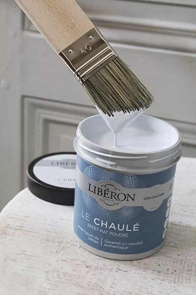 Peinture Meuble Et Boiserie Effet Chaulé Liberon Bleu Du Nord Chaulé Mat  250 Ml